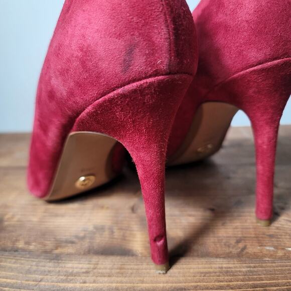 Michael Kors Suede Pointed Toe High Heel Dress Shoe Womens Size 9.5 Medium - Picture 6 of 7